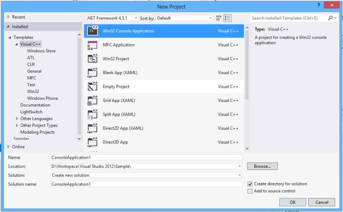 Create Win32 Application